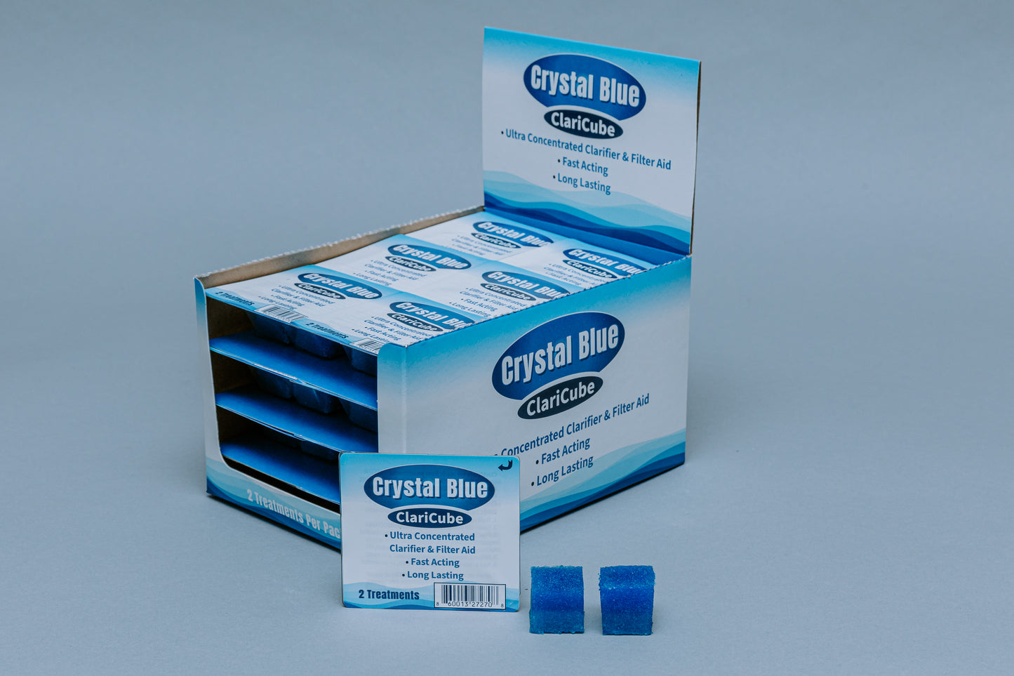 Crystal Blue ClariCube Retail Box - 24 Retail Packs of 2