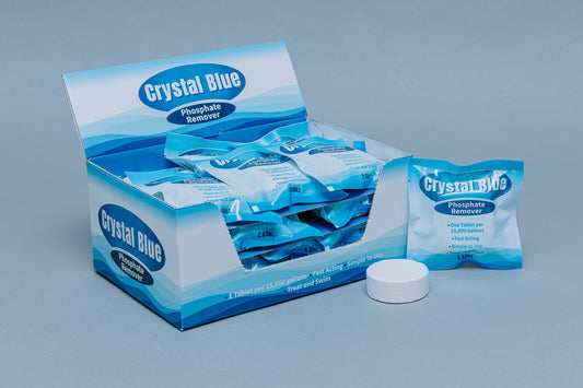 Crystal Blue Phosphate Remover Tablet Retail Box - 24 Tablets